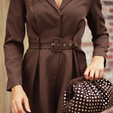 THE REBEL BROWN STUDS BAG