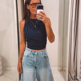 ESMEE DARK BLUE TOP