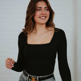 ELOISA BLACK LONGSLEEVE SHIRT