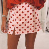 SELUNA PINK POLKADOTS SKORT