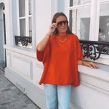 FAYE RED OVERSIZED T-SHIRT