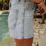 LIGHT BLUE DENIM SHORT 7269