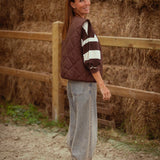 ELVINA BROWN SLEEVELESS JACKET