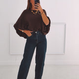 DARK BLUE BALLOON JEANS 611-F-13