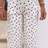 ECRU POLKADOTS BALLOON JEANS 9271