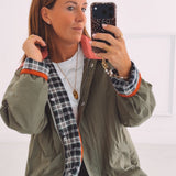 LENORA KHAKI ZIP JACKET