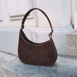 BRASKA BROWN SUEDE BAG