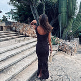 IZABEL BROWN FLOWER DRESS