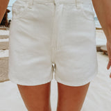WHITE DENIM SHORT 2385-6