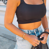 KODA BLACK CROPPED TOP