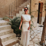 CELAYA ECRU LACE TOP