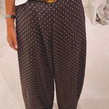ILAYDA BROWN POLKADOTS PANTS