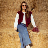 SERAPHINE WHITE CUT-OUT LONGSLEEVE SHIRT