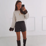 ELISSA BEIGE BAMBI PULLOVER
