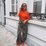 KHAKI CAMO BALLOON PANTS