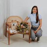 LUNA LIGHT BLUE SHORTSLEEVE TURTLENECK TOP