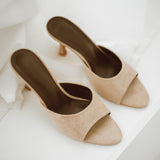 SARAH BEIGE HEELS