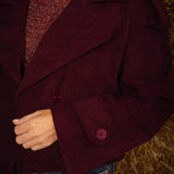 AINSLEY BORDEAUX CORDUROY JACKET
