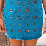 IBIZA DARK BLUE DENIM SKIRT
