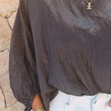 SALOU BROWN BLOUSE