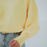 GWENDOLINE BUTTER YELLOW KNIT SWEATER