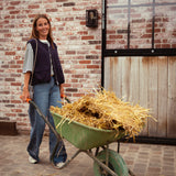 HARPER DARK BLUE SLEEVELESS ZIP JACKET