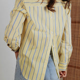 IZZY YELLOW STRIPED BLOUSE
