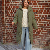 IMANI KHAKI PUFFER COAT