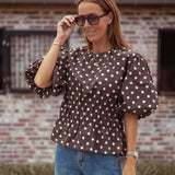 CODY BROWN POLKADOTS BLOUSE