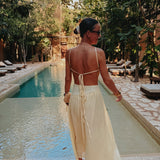 SORAYA YELLOW CUT-OUT DRESS