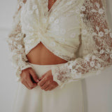 BRIDGET ECRU LACE BLOUSE