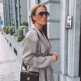 PENELOPE BEIGE CHECKERED BLAZER