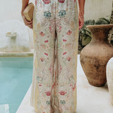 MONTANA LIGHT YELLOW FLOWER PANTS