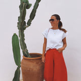 ALMA RED BALLOON PANTS