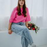 JOLIEN PINK SPRING SWEATER