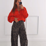 JULIANA RED ZIP JACKET
