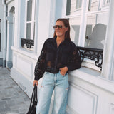 CLEOME BLACK LACE BLOUSE