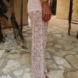 QUERIDA LIGHT PINK LACE PANTS