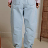 LIGHT BLUE BALLOON JEANS 3216-5