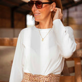 KYLIE WHITE LONGSLEEVE SHIRT