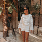 FERNANDA ECRU CROCHET SHORT