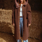 MERLENE BROWN TEDDY COAT