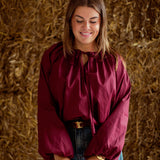 GWENDOLYN BORDEAUX BLOUSE