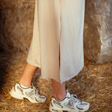 EL BOUDRIA BEIGE BRAID DRESS