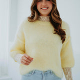 ISADORA YELLOW MOHAIR SWEATER