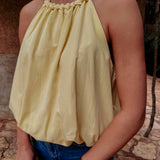 AZMARA YELLOW HALTER TOP
