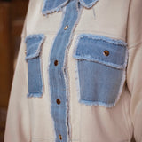 WINONA BEIGE DENIM TWO-PIECE SET