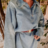 CANCUN BLUE DENIM DRESS