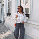 CLEOME WHITE LACE BLOUSE