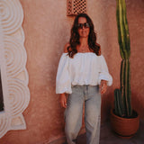PS THE LABEL - WHITE OFF SHOULDER BLOUSE